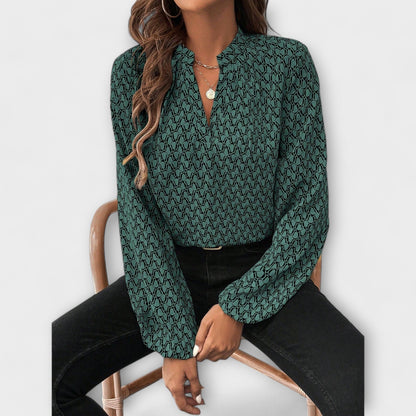 Blusa Sofisticada Geométrica