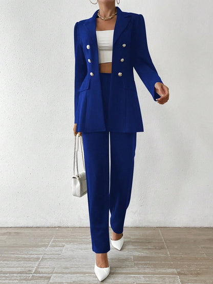 Elegant Long-Sleeve Suit Set