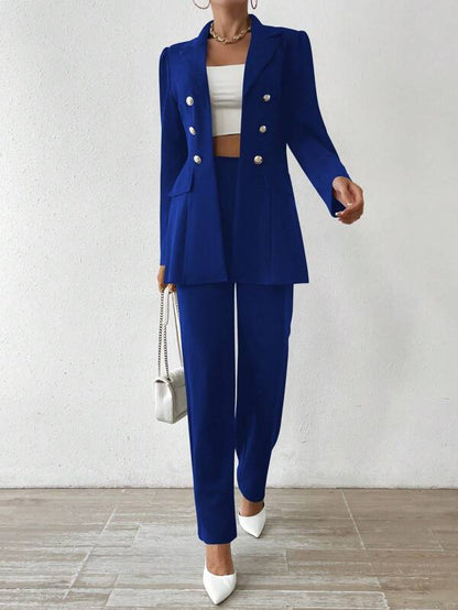 Elegant Long-Sleeve Suit Set