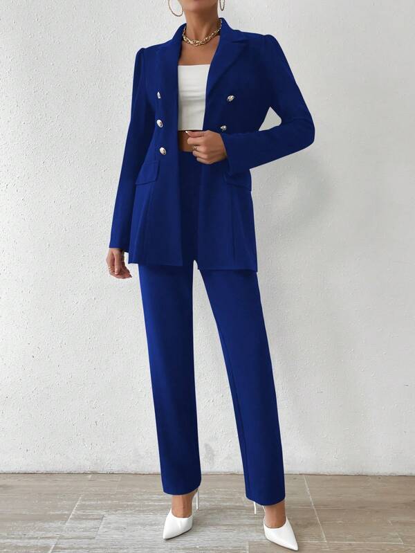 Elegant Long-Sleeve Suit Set