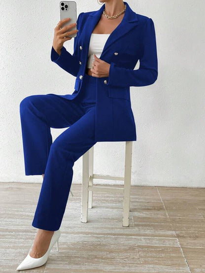 Elegant Long-Sleeve Suit Set