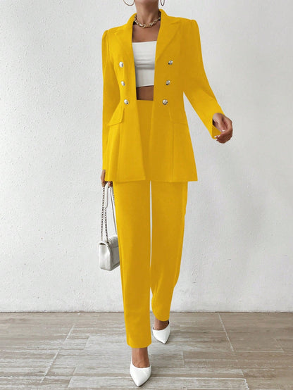 Elegant Long-Sleeve Suit Set