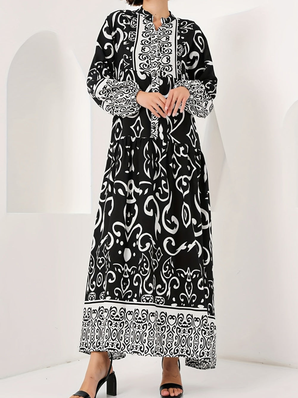 Vestido Suelto Manga Elegante