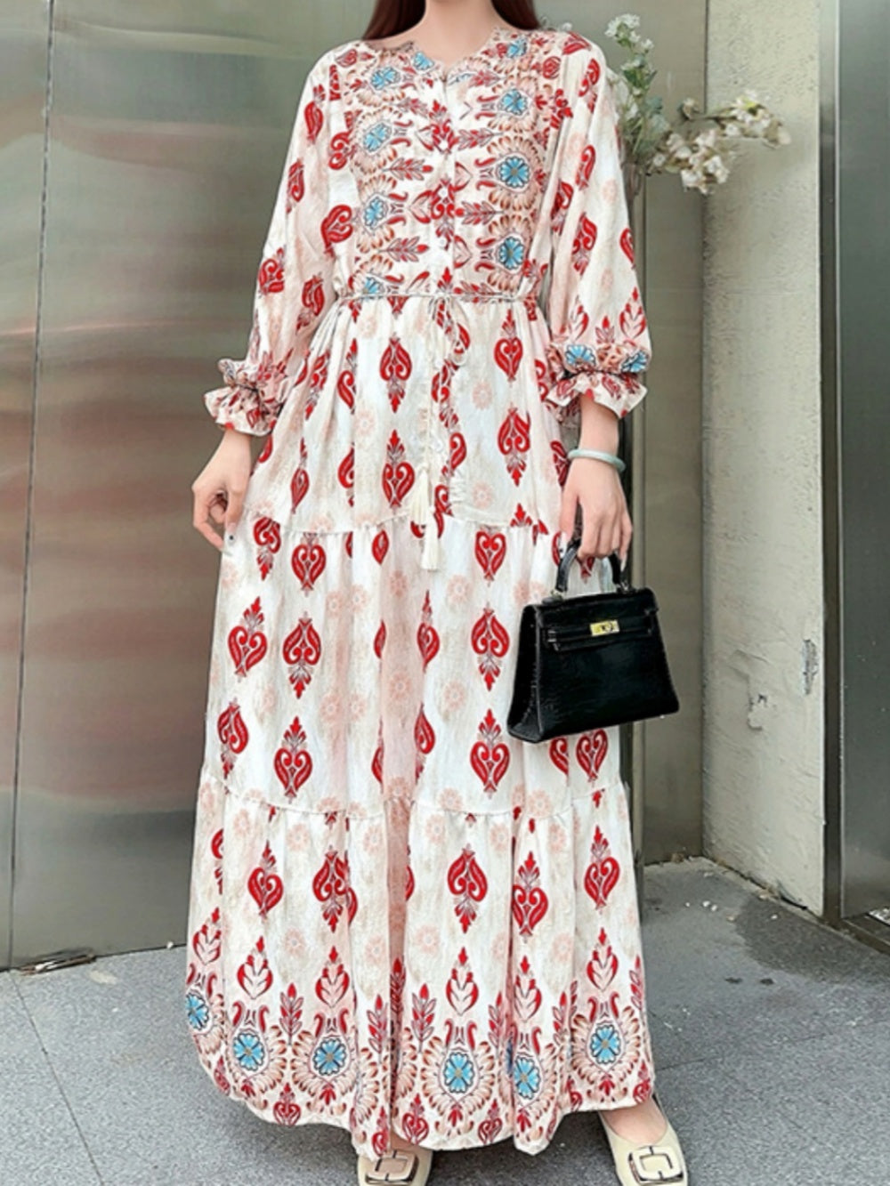 Vestido Suelto Manga Elegante