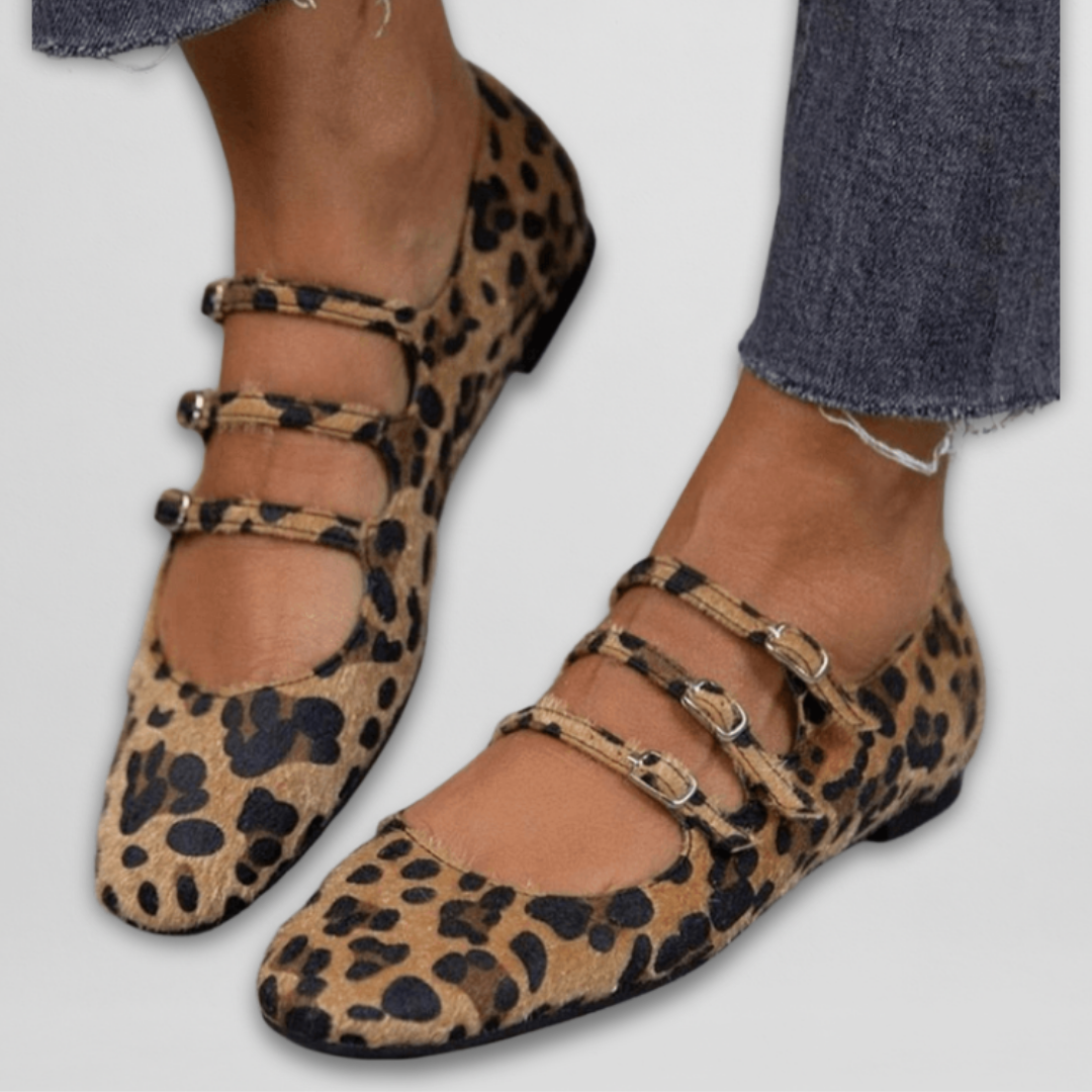 Ballerinas Animal-Print Confort