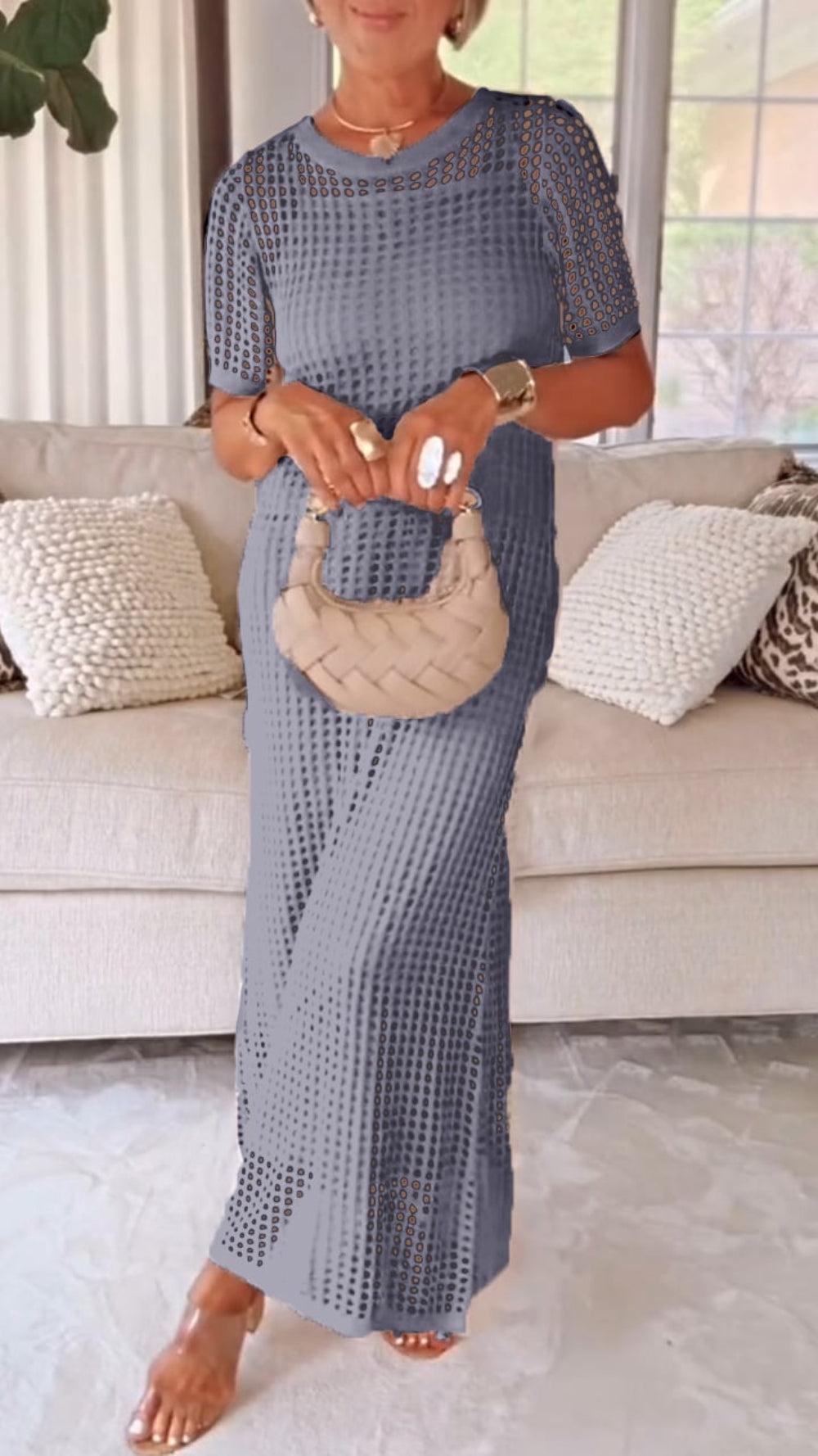 Vestido-Doble Chic Transpirable