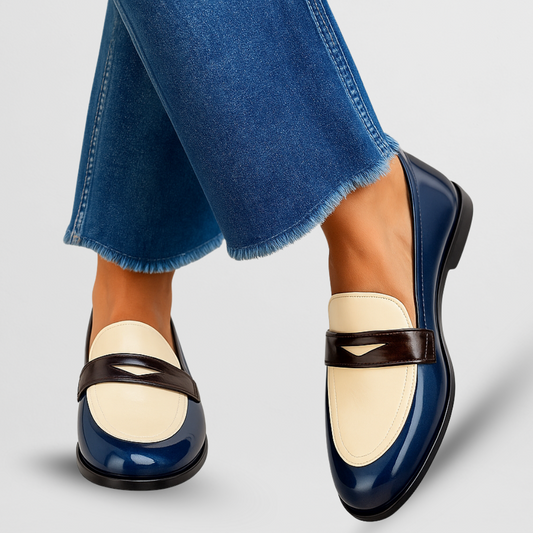 Mocasines Elegantes de Doble Tono