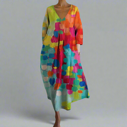 Vestido Chic V-Neck Elegante