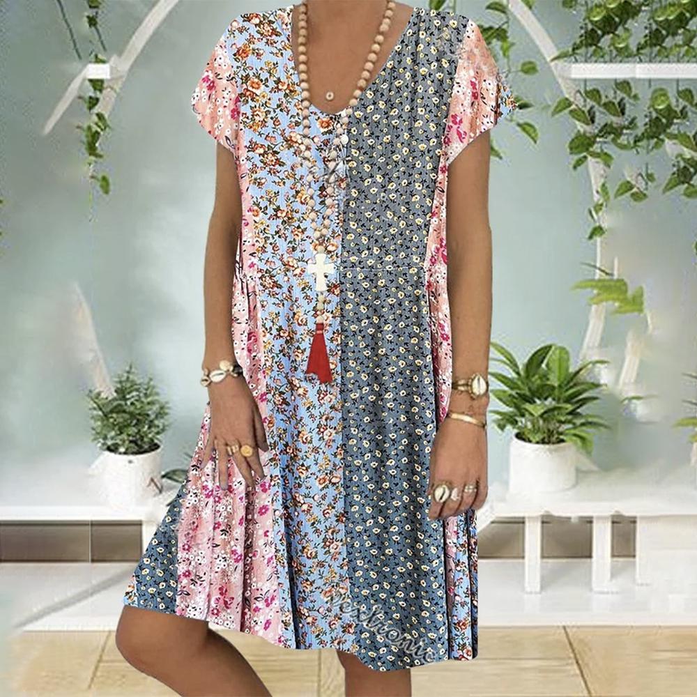Vestido Boho Floral Verano