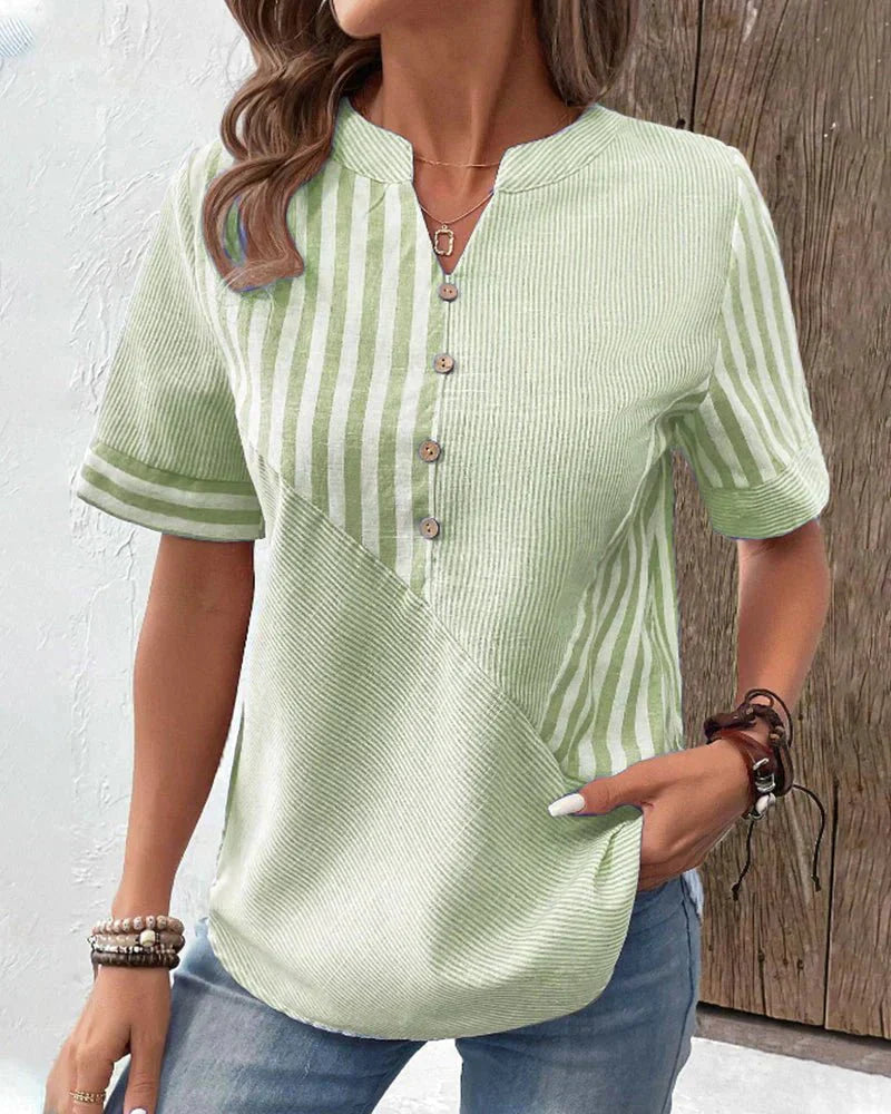 Chic-Comfort Striped Blouse