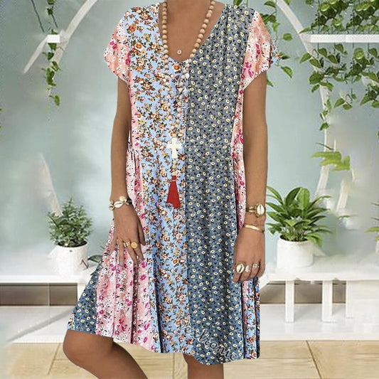 Vestido Boho Floral Verano