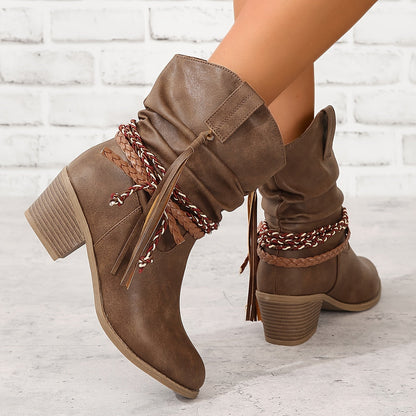 Botas Tacón Bloque Paso-Estable