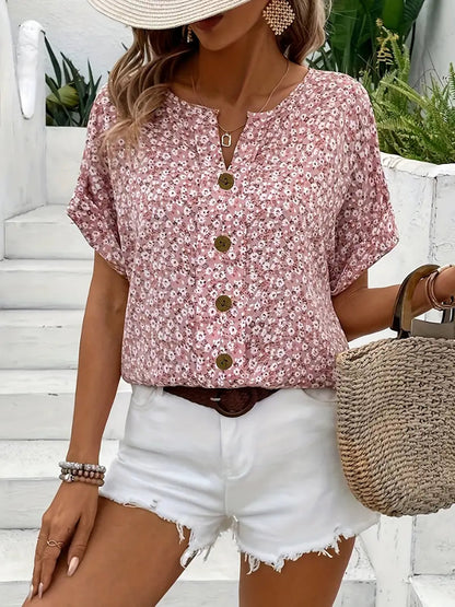 Blusa Floral Transpirable