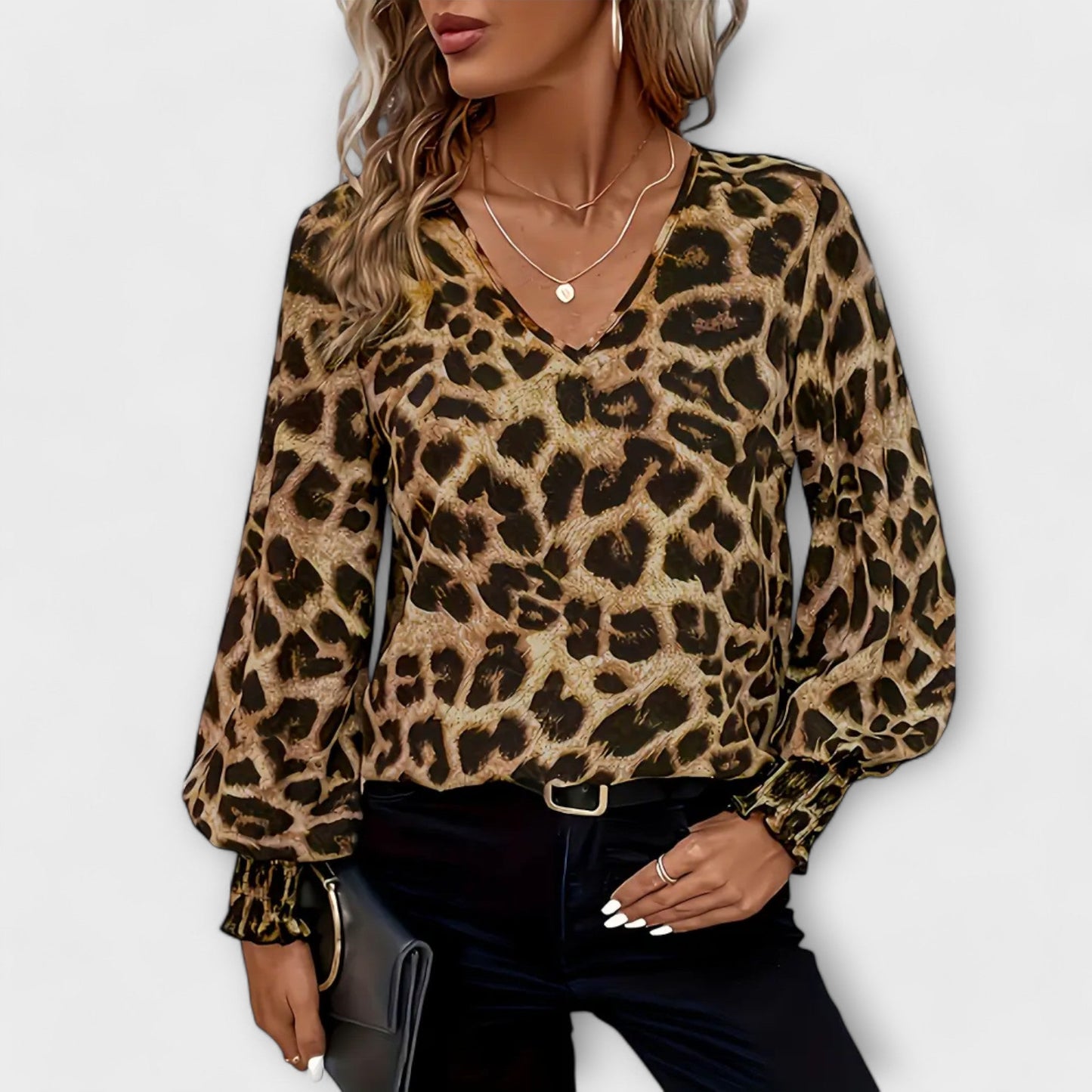 Blusa Leopardo Elegante