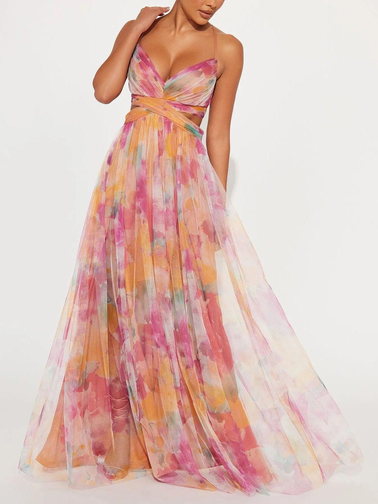 Vestido Floral-Femenino Maxi