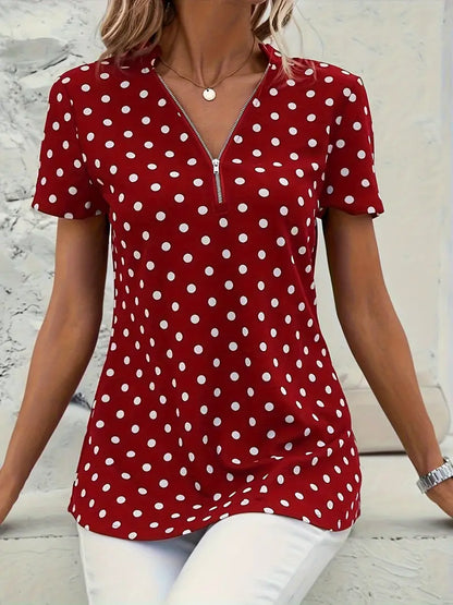 Blusa Lunares Fácil-Cuidado