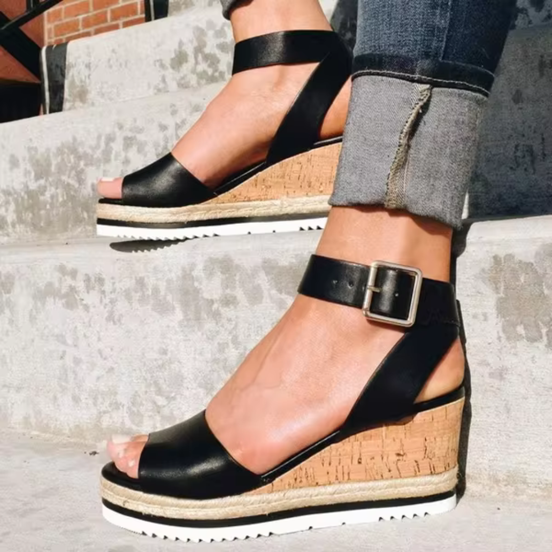 Sandalias Wedge Confort-Elegante