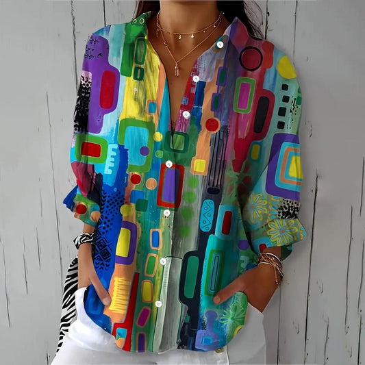Chic Comfort Button-Up Shirt
