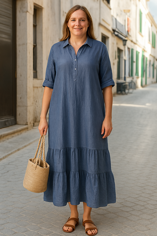 Estilo-Comodidad Vestido Casual