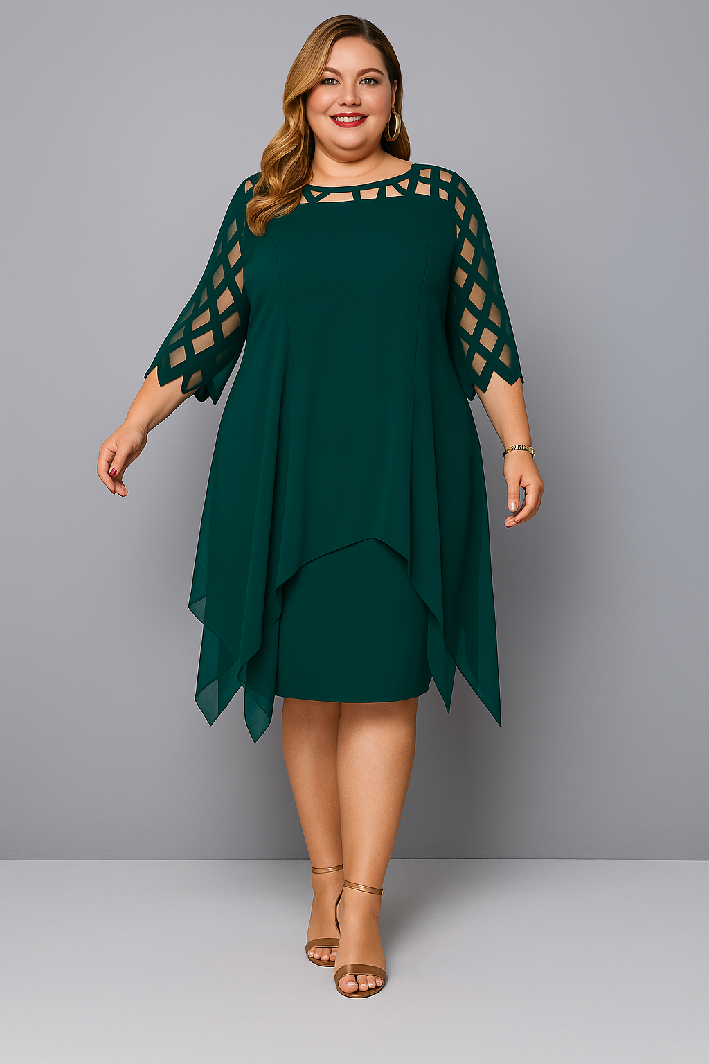 Elegante Vestido Asimétrico