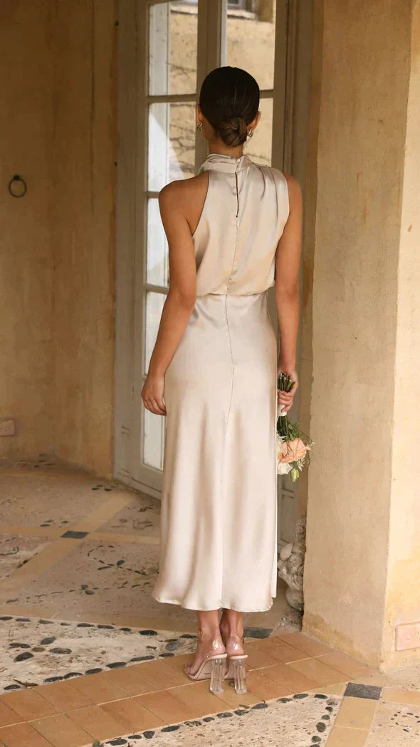 Elegante Glanz Maxikleid