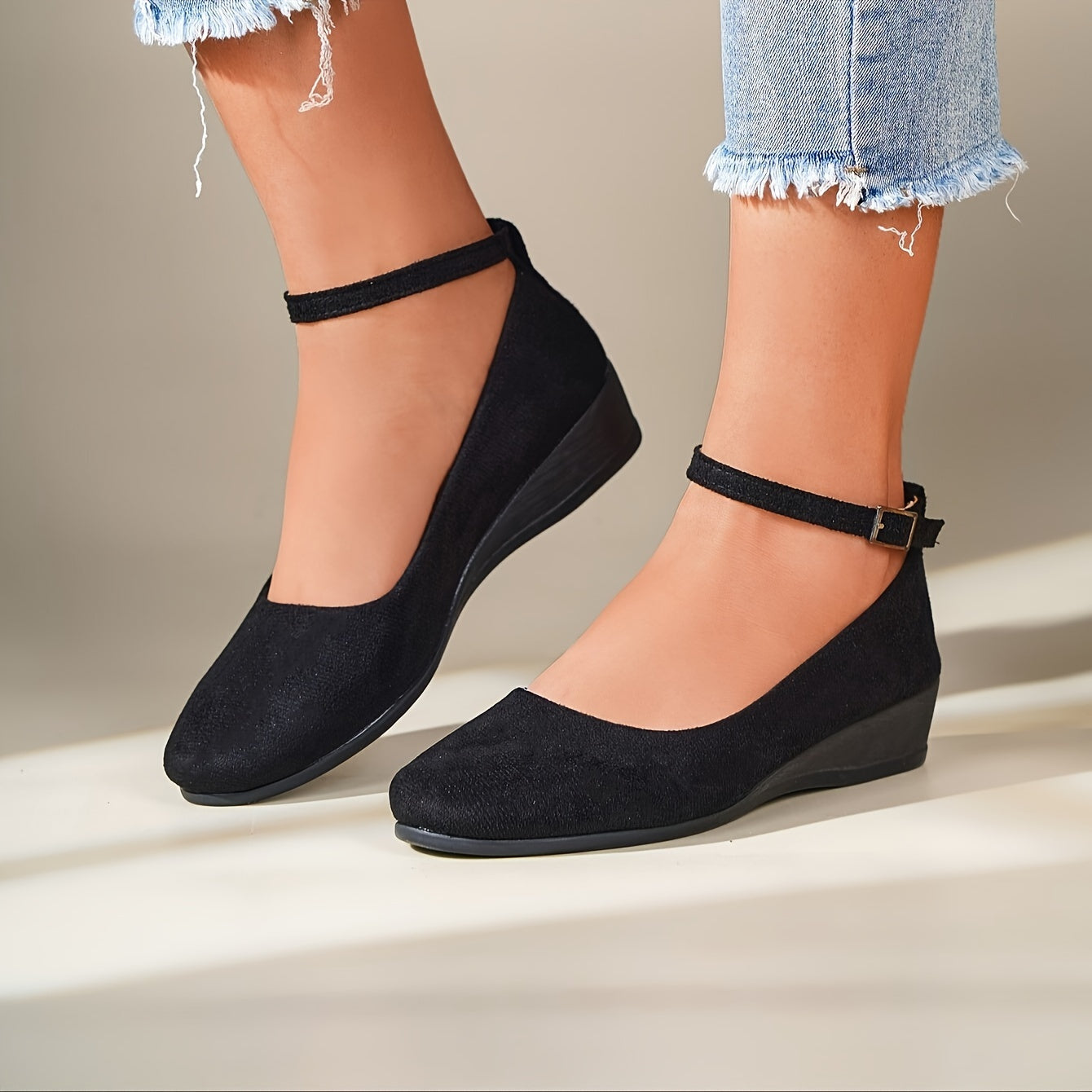 Sandalias De Cuña Estables