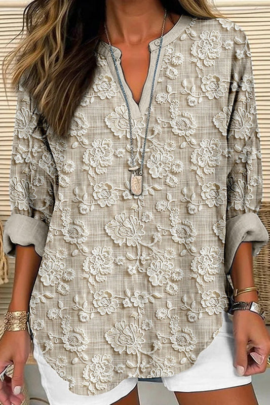Blusa Bordada Transpirable