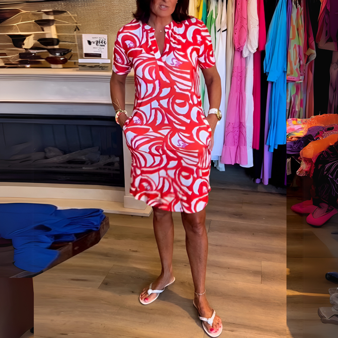 Vestido Elegante Sin Arrugas