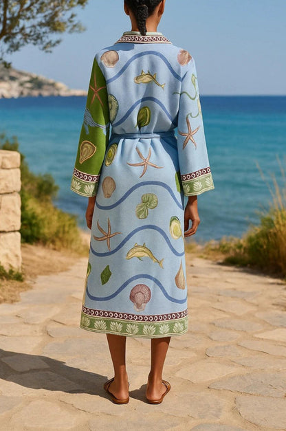 Vestido-Elegante Midi Floral