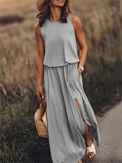 Elegancia Fluyente Boho Vestido