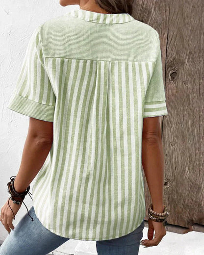 Chic-Comfort Striped Blouse