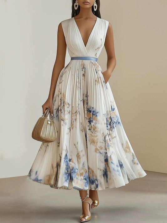 Vestido Maxi Floral Elegante
