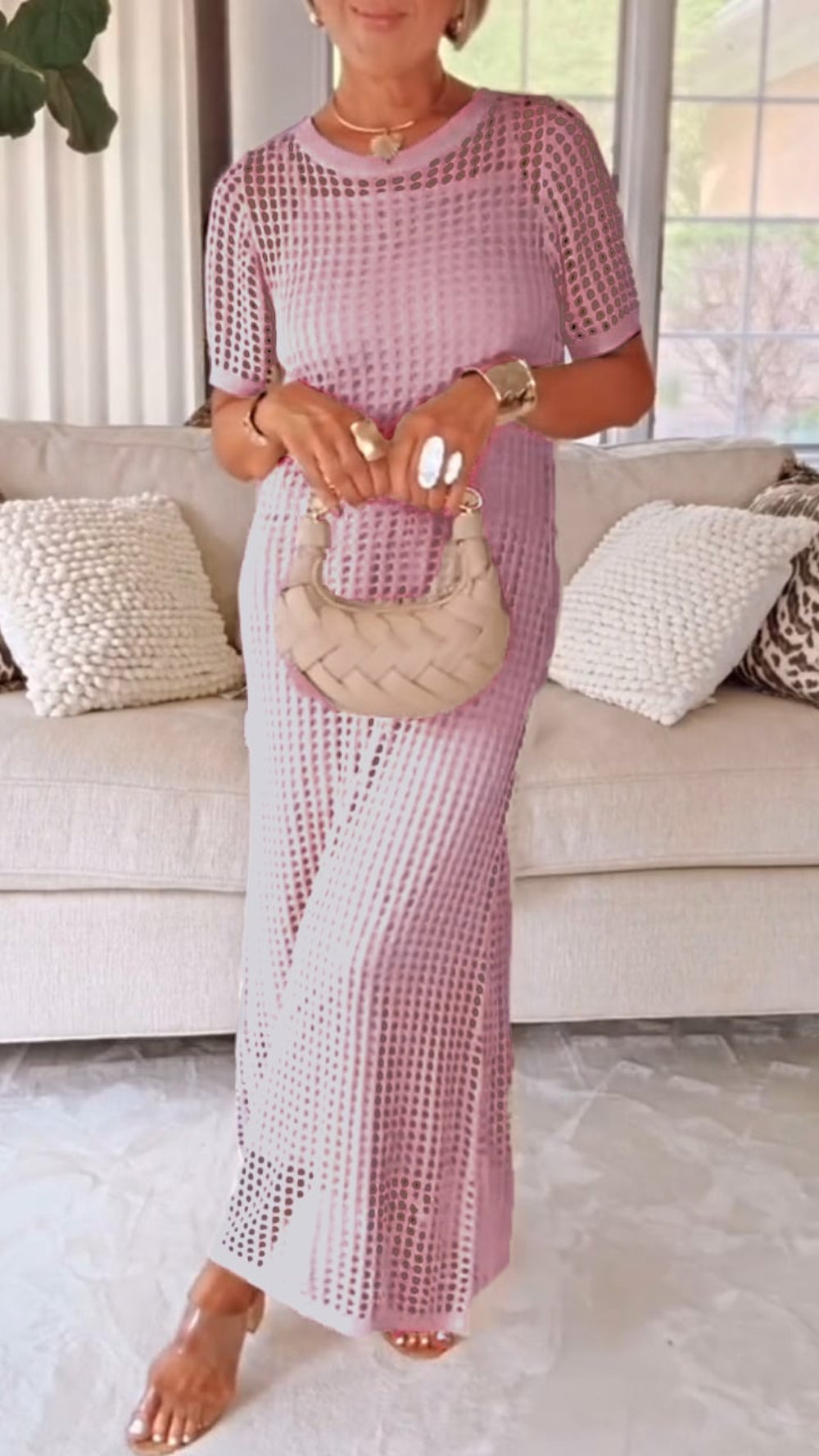 Vestido-Doble Chic Transpirable