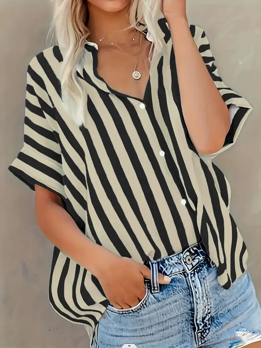 Blusa Rayas Suave-Transpirable