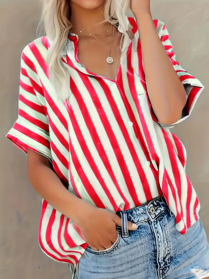 Blusa Rayas Suave-Transpirable