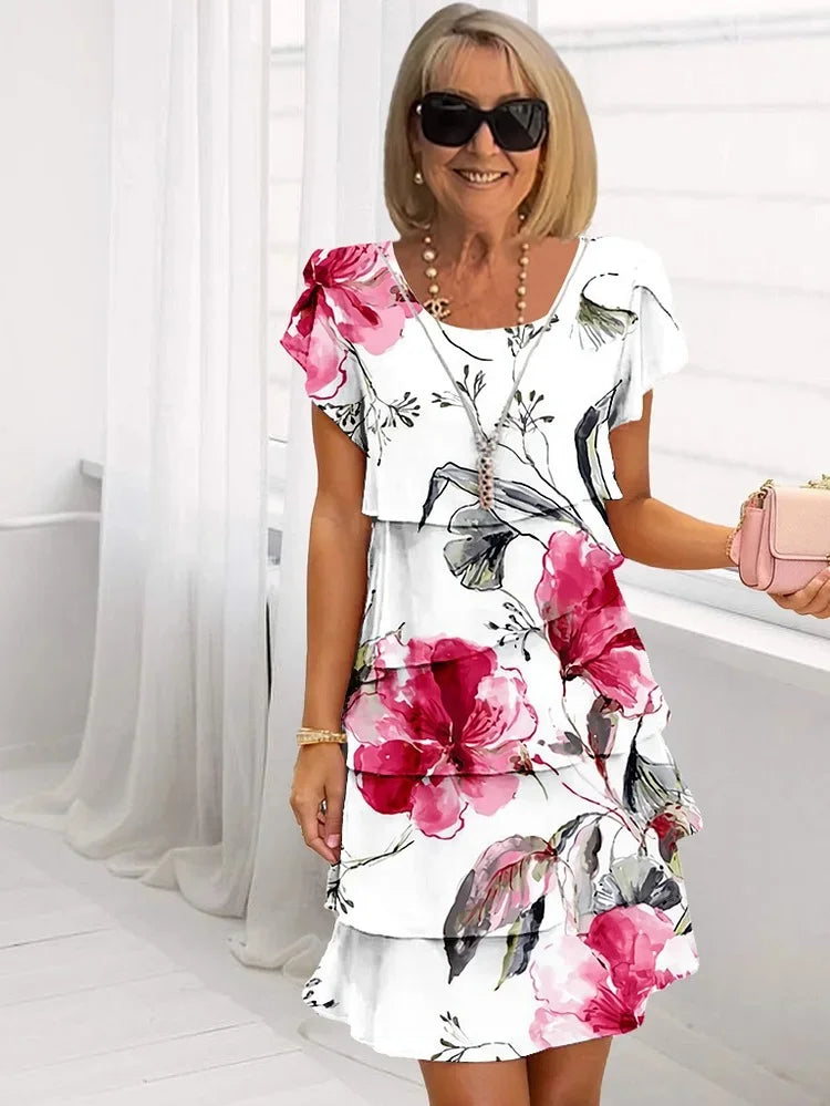 Vestido Floral Realce-Figura