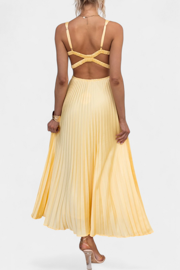 Vestido Plisado Estilizante