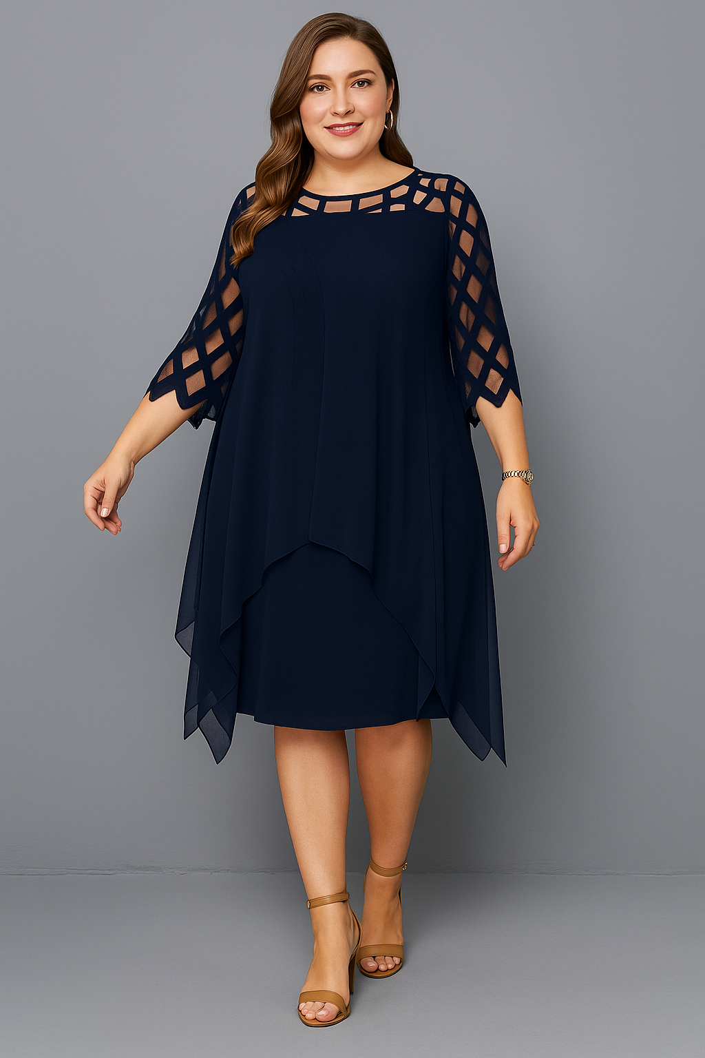 Elegante Vestido Asimétrico