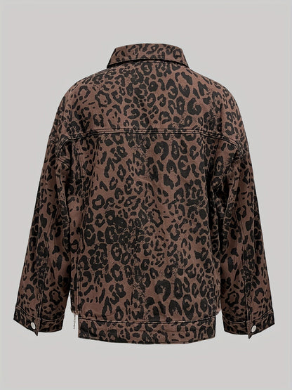 Camisa Leopardo Roja Confort-Stretch