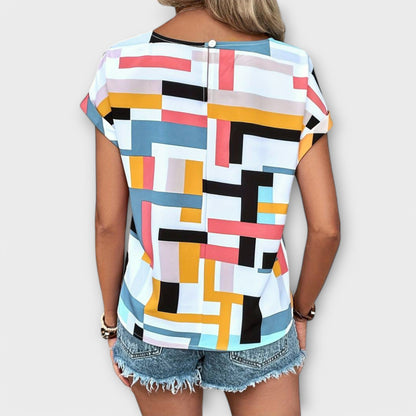 Blusa Chic Cuello Redondo