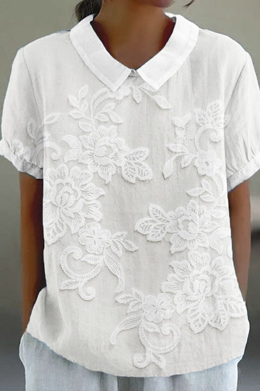 Blusa Peter Pan Fresco-Transpirable