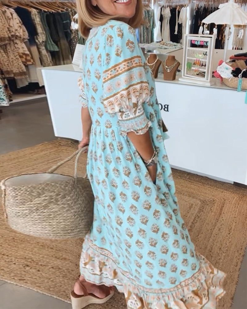 Elegancia-Fluida Vestido Diario