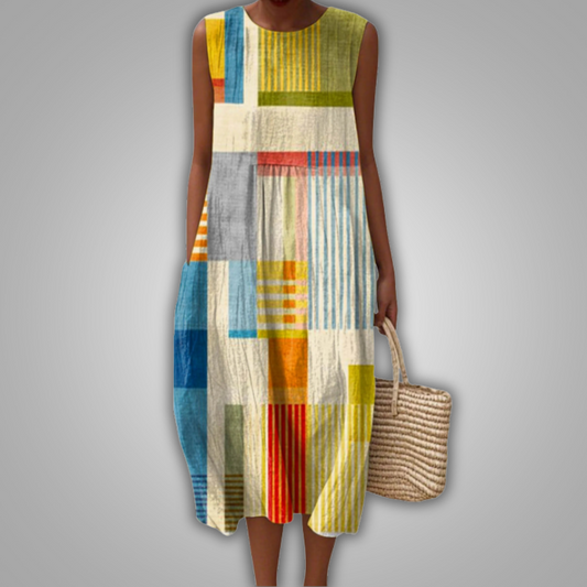 Vestido-Pachwork Moderno