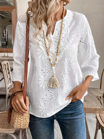 Blusa Floral Transpirable