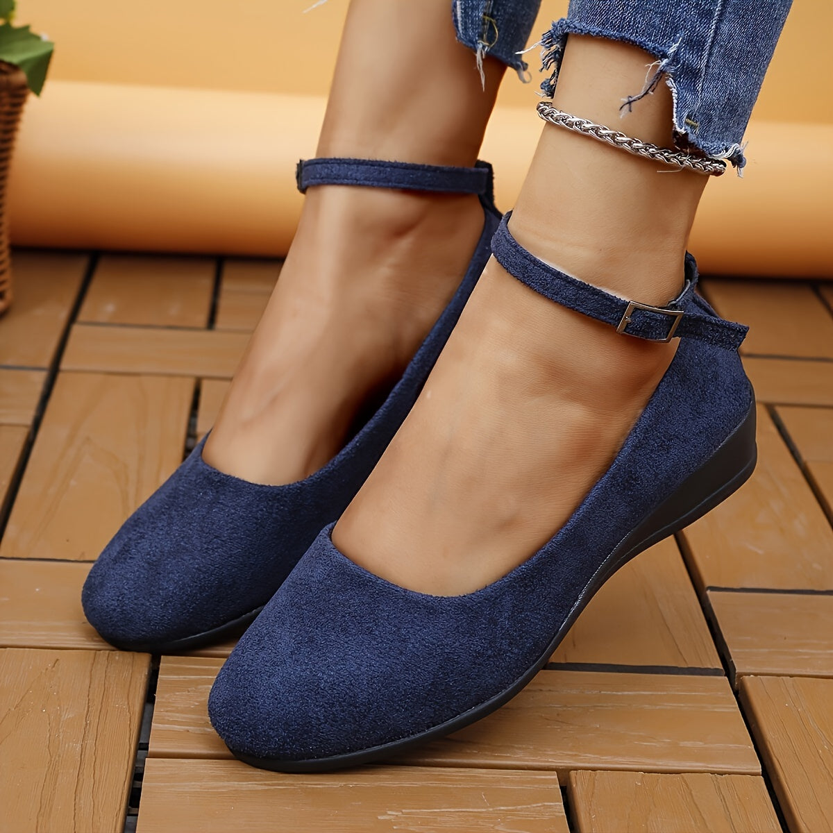 Sandalias De Cuña Estables