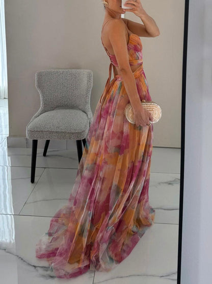 Vestido Floral-Femenino Maxi