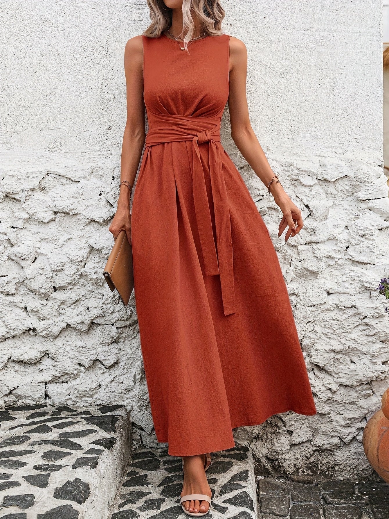 Vestido Midi Silueta-Esbelta
