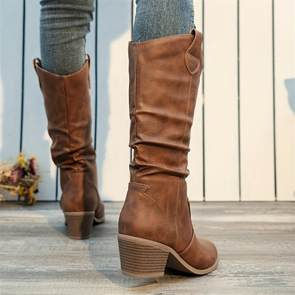 Botas Tacón Ancho Paso-Estable