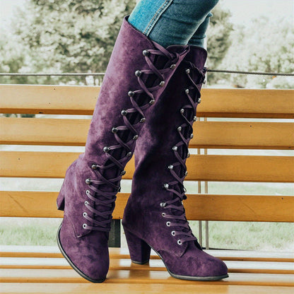 Botas Altas Tacón-Estable