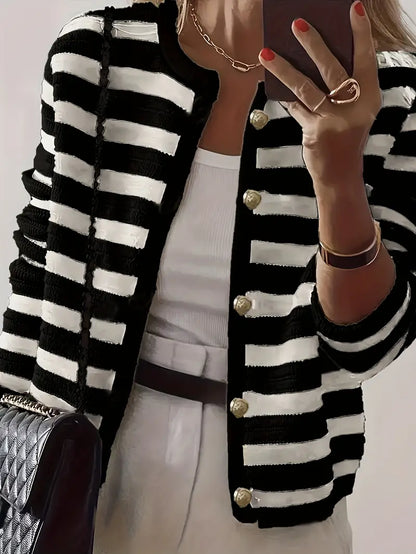 Cárdigan Rayas Calidez-Ligera